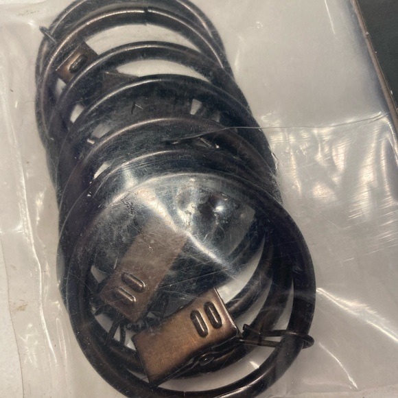 Oil rubbed bronze curtain rings - Picture 3 of 4